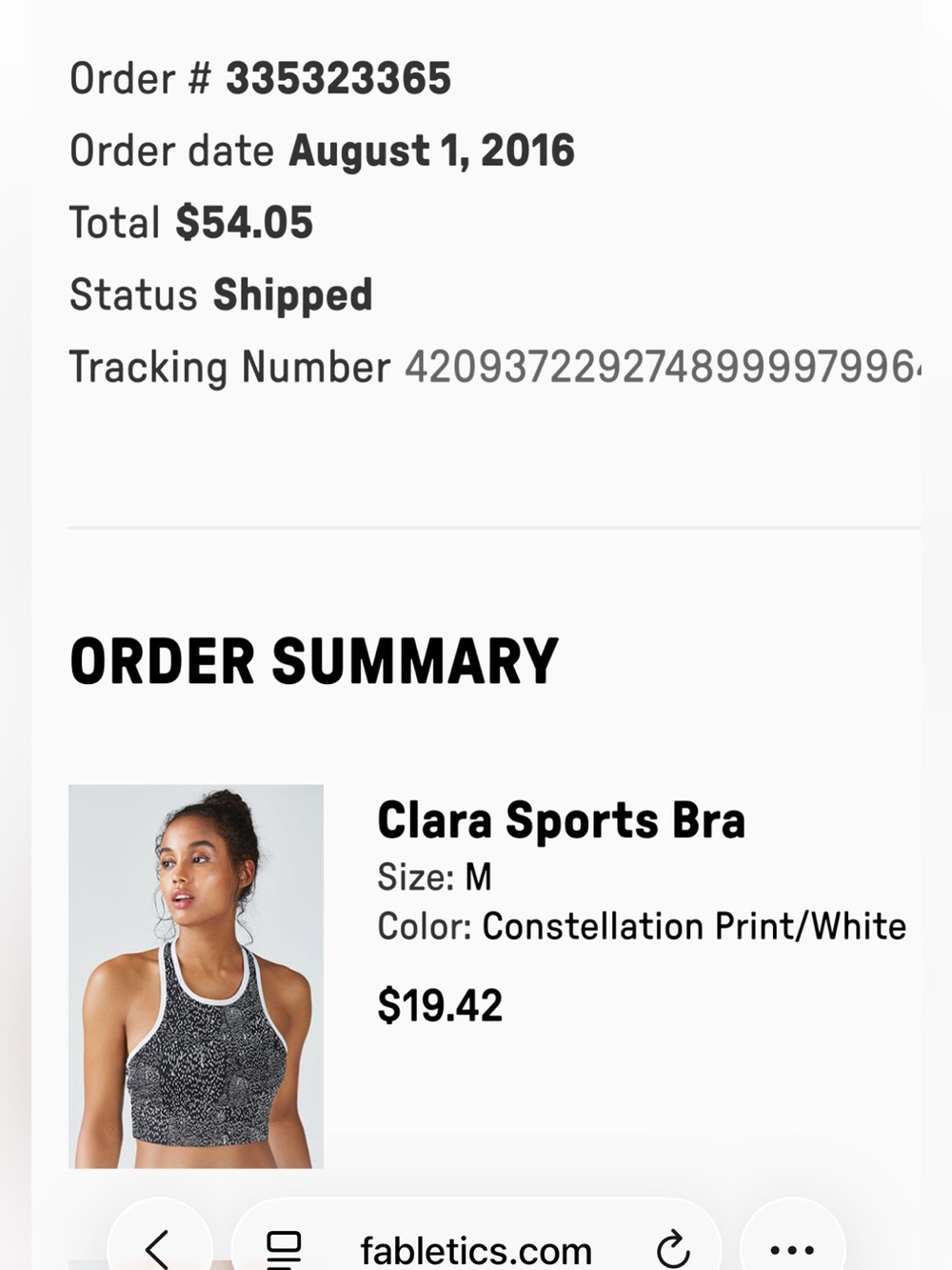 Fabletics Racerback High-Neck Sports Bra - Picture 4 of 7